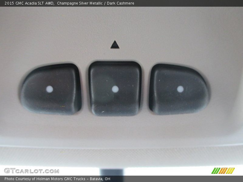 Champagne Silver Metallic / Dark Cashmere 2015 GMC Acadia SLT AWD