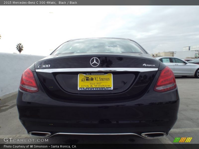 Black / Black 2015 Mercedes-Benz C 300 4Matic