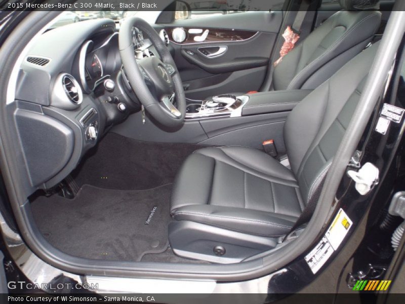 Black / Black 2015 Mercedes-Benz C 300 4Matic