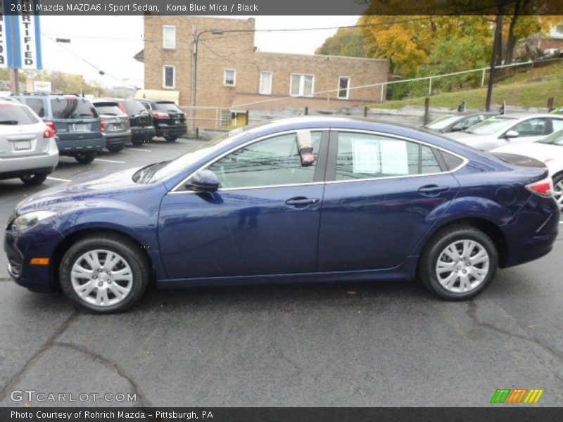 Kona Blue Mica / Black 2011 Mazda MAZDA6 i Sport Sedan