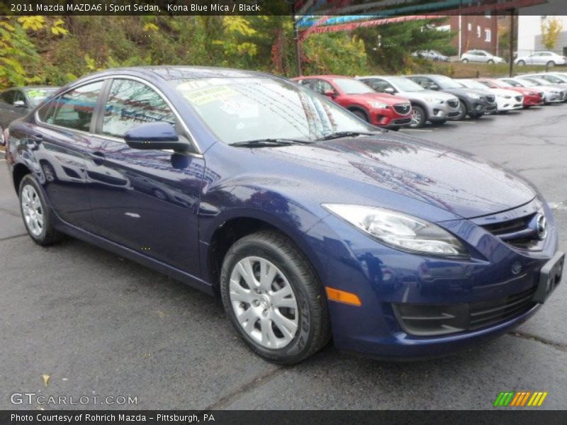Kona Blue Mica / Black 2011 Mazda MAZDA6 i Sport Sedan
