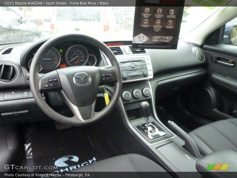 Kona Blue Mica / Black 2011 Mazda MAZDA6 i Sport Sedan