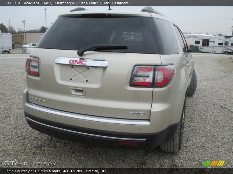 Champagne Silver Metallic / Dark Cashmere 2015 GMC Acadia SLT AWD