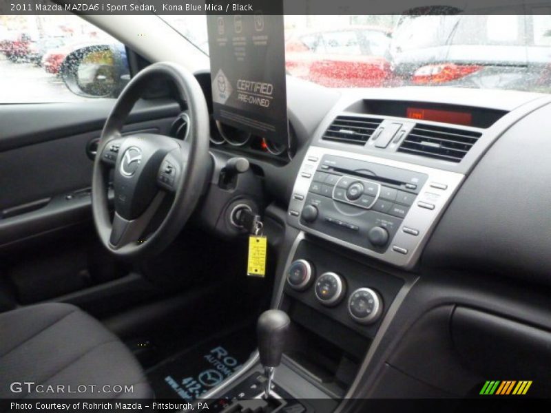Kona Blue Mica / Black 2011 Mazda MAZDA6 i Sport Sedan