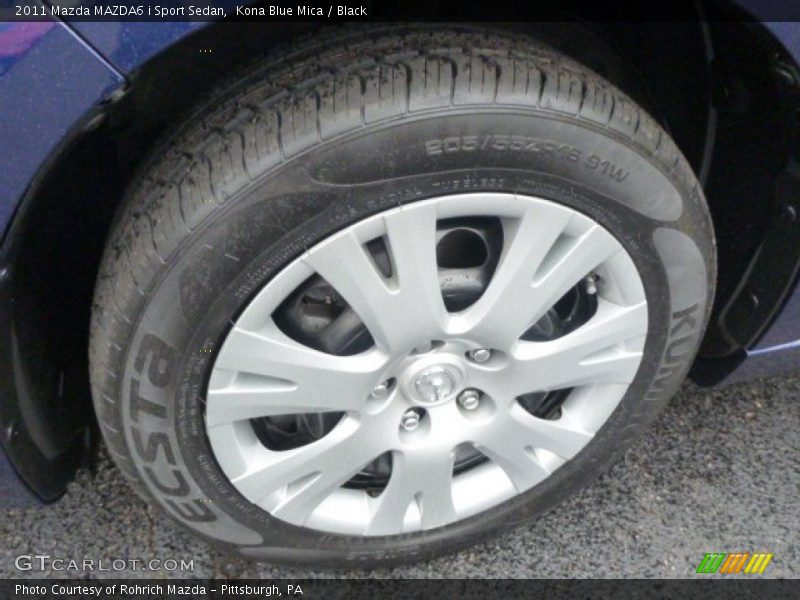 Kona Blue Mica / Black 2011 Mazda MAZDA6 i Sport Sedan