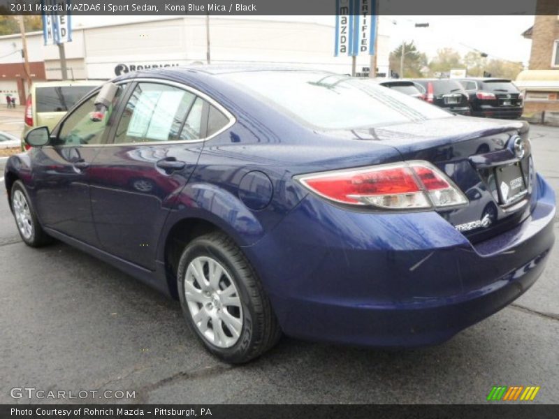 Kona Blue Mica / Black 2011 Mazda MAZDA6 i Sport Sedan