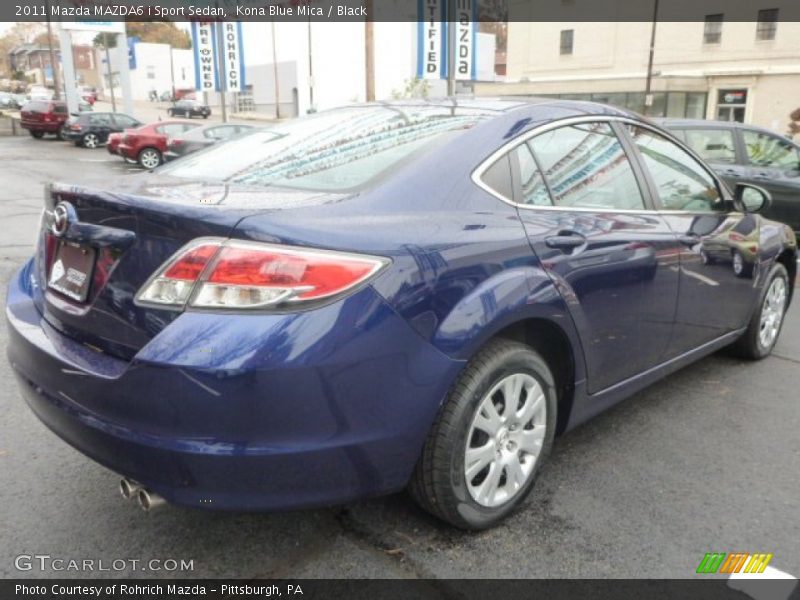 Kona Blue Mica / Black 2011 Mazda MAZDA6 i Sport Sedan