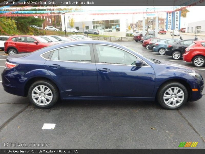 Kona Blue Mica / Black 2011 Mazda MAZDA6 i Sport Sedan