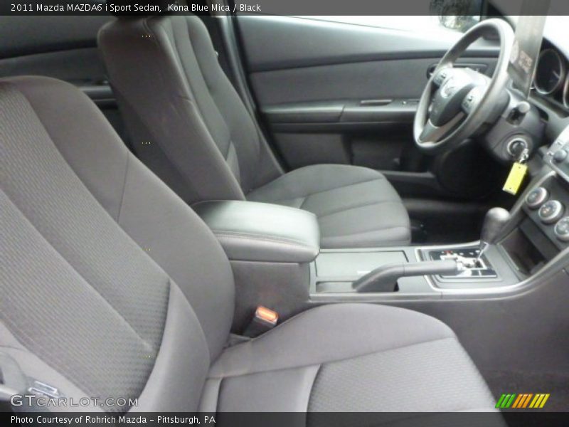 Kona Blue Mica / Black 2011 Mazda MAZDA6 i Sport Sedan