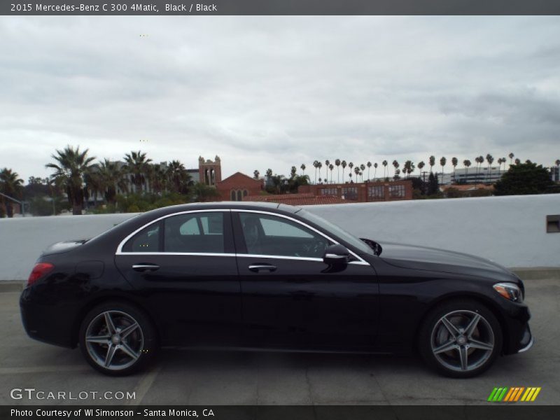 Black / Black 2015 Mercedes-Benz C 300 4Matic