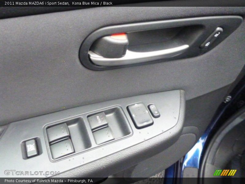 Kona Blue Mica / Black 2011 Mazda MAZDA6 i Sport Sedan