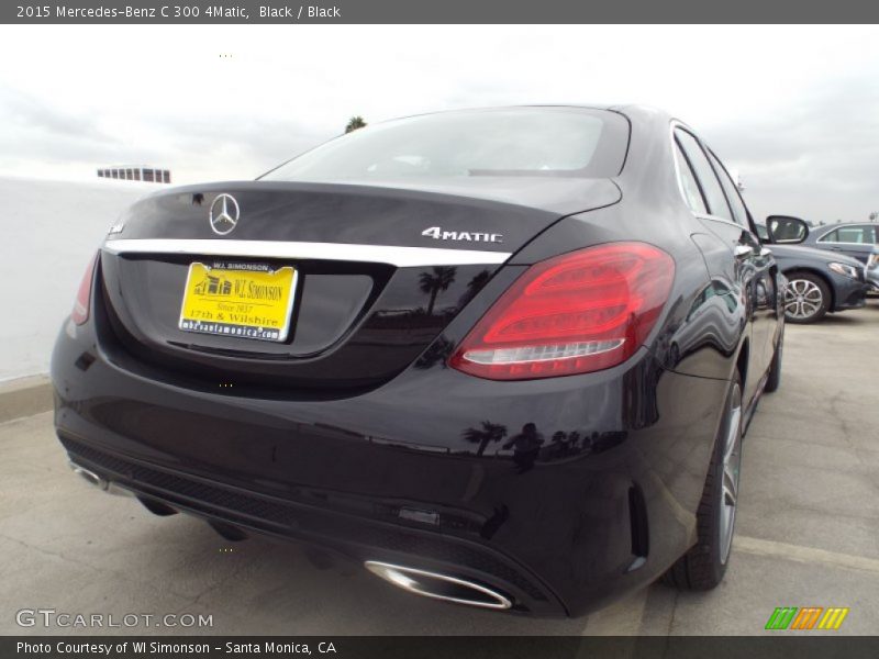 Black / Black 2015 Mercedes-Benz C 300 4Matic