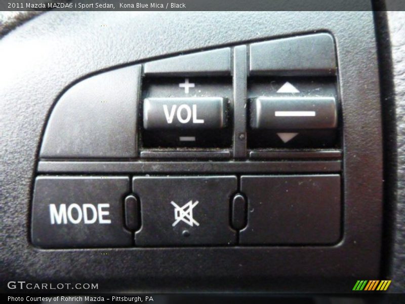 Kona Blue Mica / Black 2011 Mazda MAZDA6 i Sport Sedan
