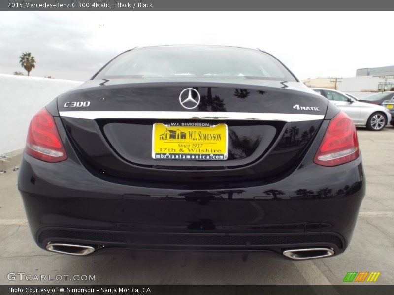 Black / Black 2015 Mercedes-Benz C 300 4Matic