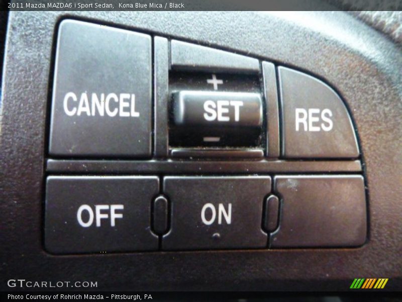 Kona Blue Mica / Black 2011 Mazda MAZDA6 i Sport Sedan