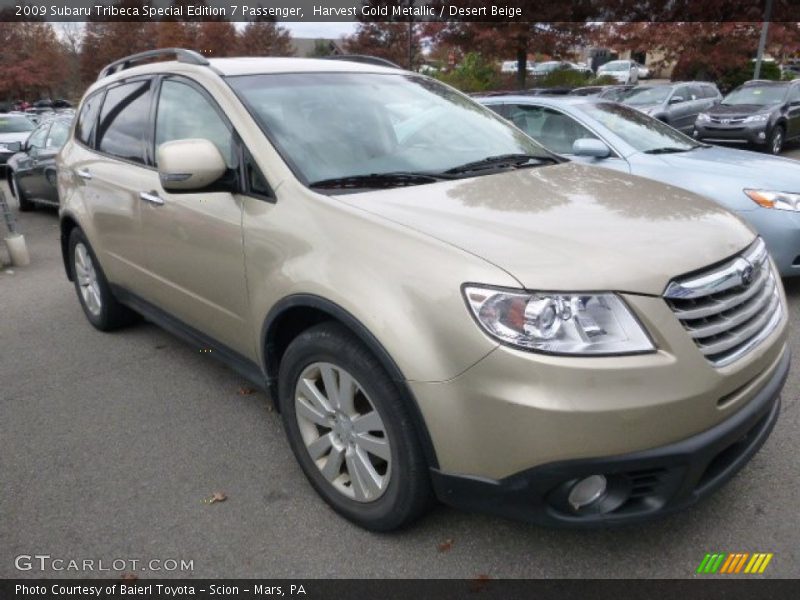 Harvest Gold Metallic / Desert Beige 2009 Subaru Tribeca Special Edition 7 Passenger