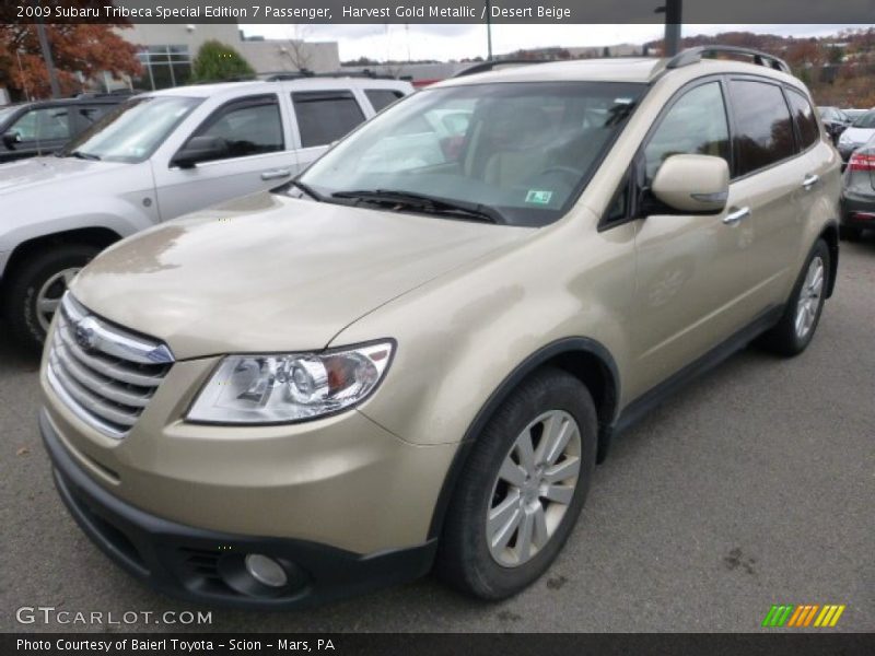 Harvest Gold Metallic / Desert Beige 2009 Subaru Tribeca Special Edition 7 Passenger