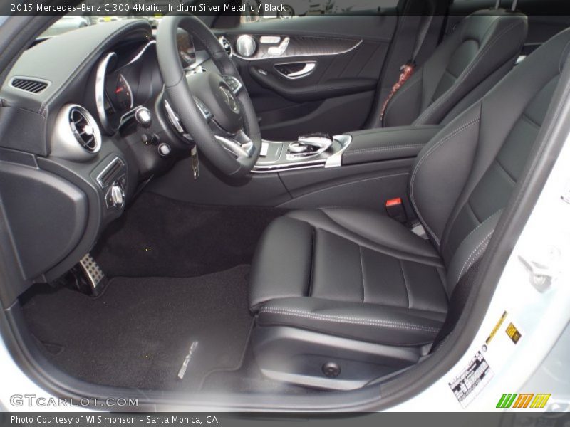 Iridium Silver Metallic / Black 2015 Mercedes-Benz C 300 4Matic