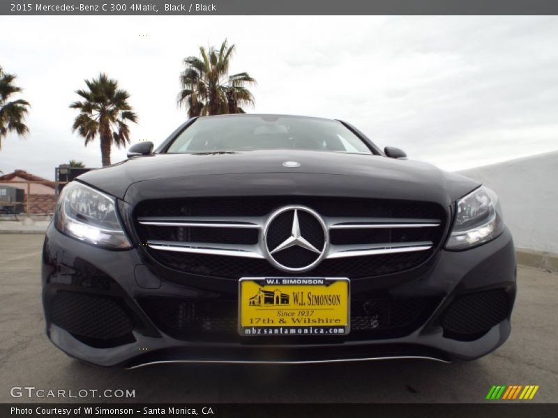 Black / Black 2015 Mercedes-Benz C 300 4Matic