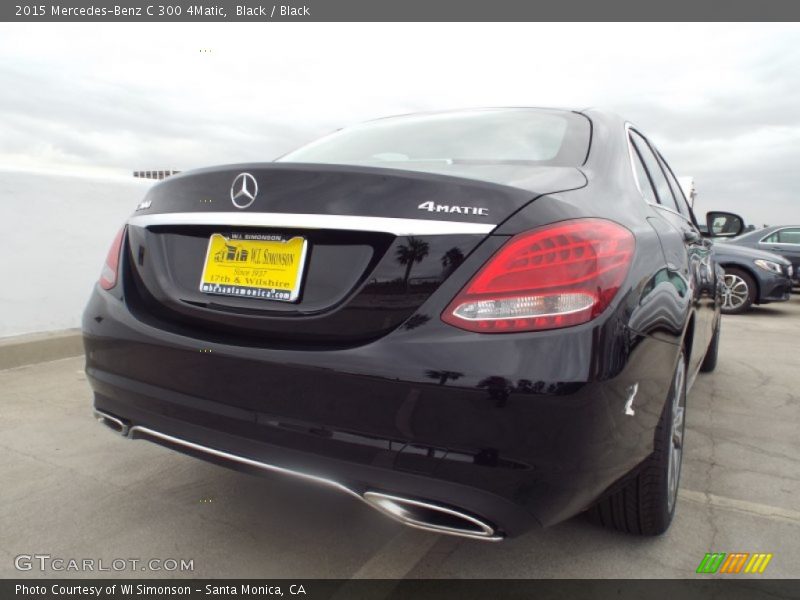 Black / Black 2015 Mercedes-Benz C 300 4Matic