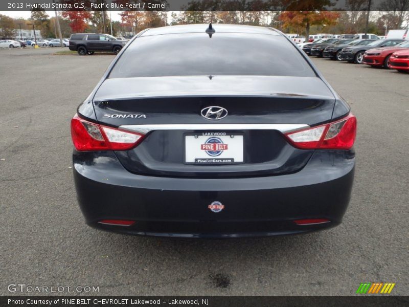 Pacific Blue Pearl / Camel 2013 Hyundai Sonata GLS