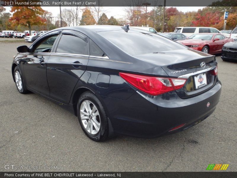 Pacific Blue Pearl / Camel 2013 Hyundai Sonata GLS