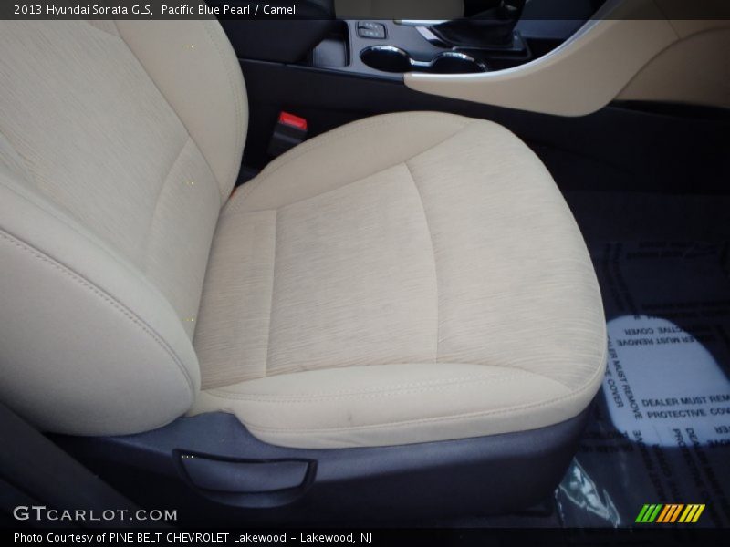 Pacific Blue Pearl / Camel 2013 Hyundai Sonata GLS
