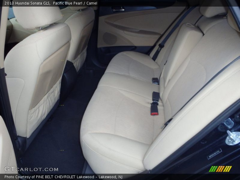 Pacific Blue Pearl / Camel 2013 Hyundai Sonata GLS