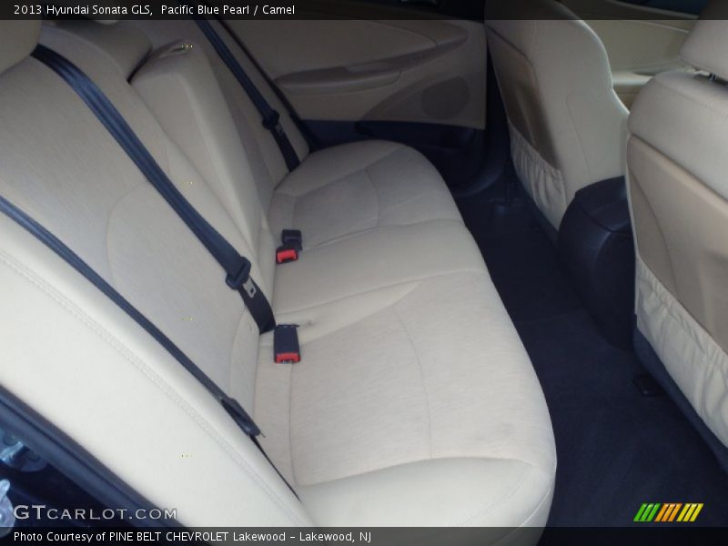 Pacific Blue Pearl / Camel 2013 Hyundai Sonata GLS