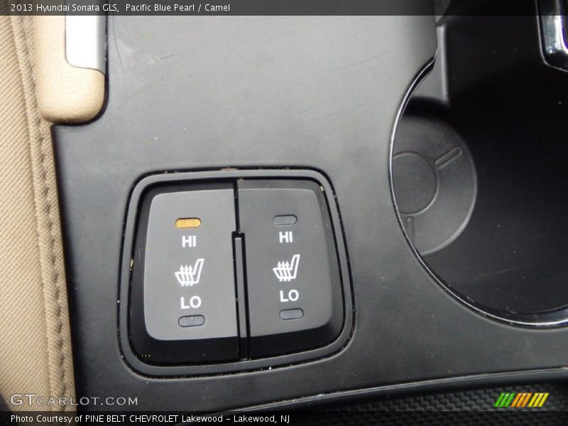 Pacific Blue Pearl / Camel 2013 Hyundai Sonata GLS