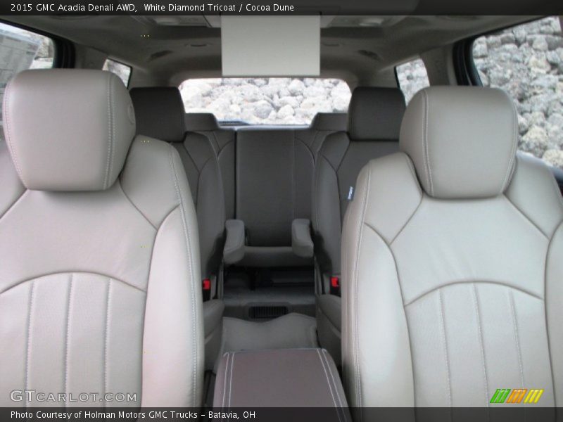 White Diamond Tricoat / Cocoa Dune 2015 GMC Acadia Denali AWD