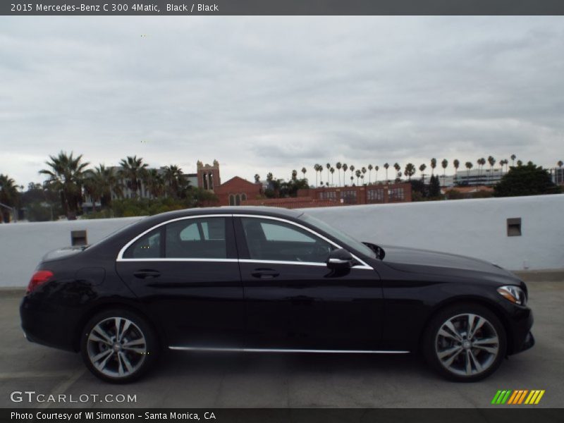 Black / Black 2015 Mercedes-Benz C 300 4Matic