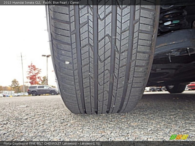 Pacific Blue Pearl / Camel 2013 Hyundai Sonata GLS