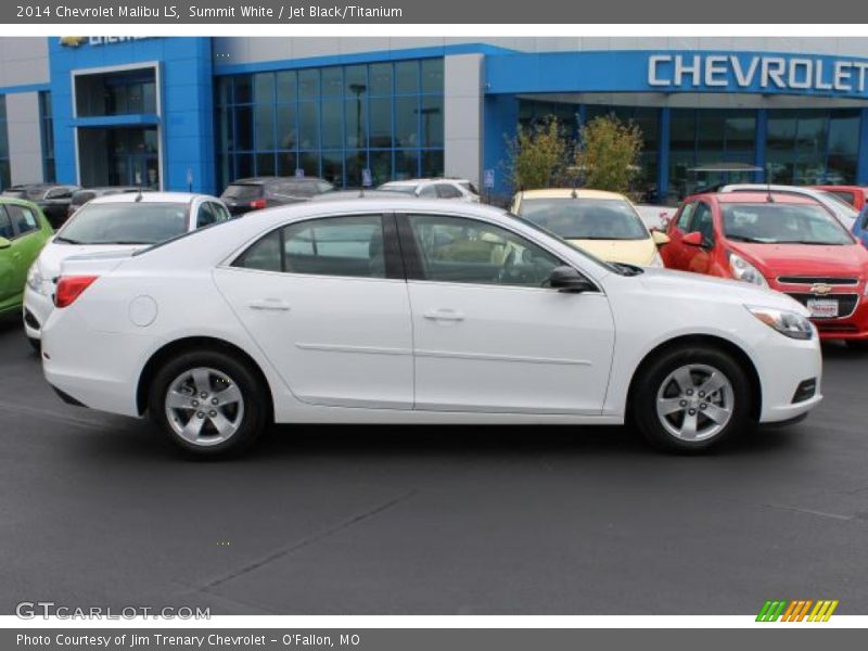 Summit White / Jet Black/Titanium 2014 Chevrolet Malibu LS