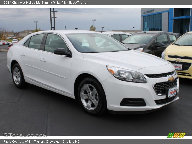 Summit White / Jet Black/Titanium 2014 Chevrolet Malibu LS