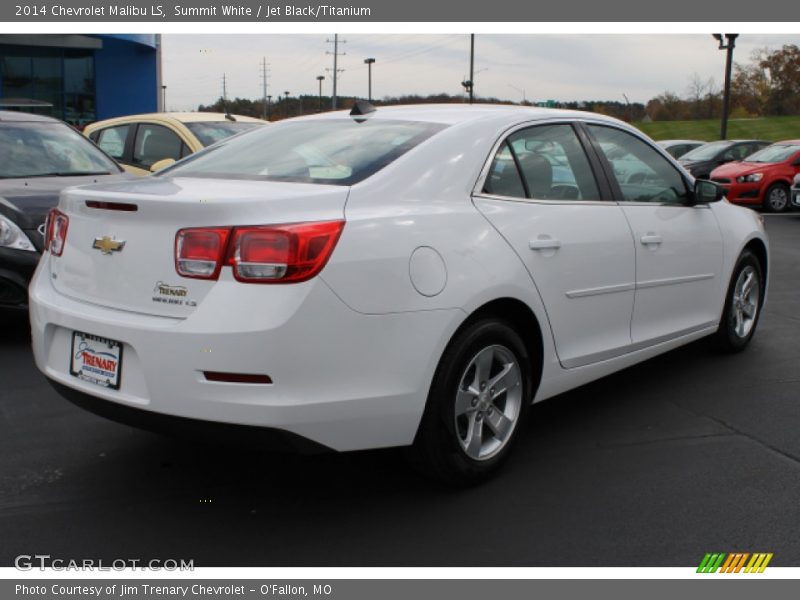 Summit White / Jet Black/Titanium 2014 Chevrolet Malibu LS