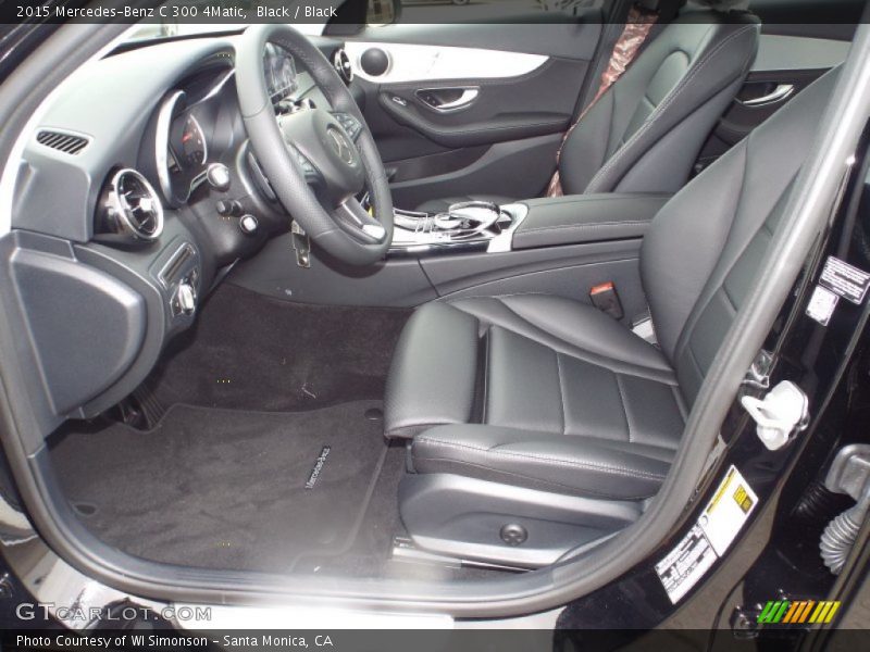 Black / Black 2015 Mercedes-Benz C 300 4Matic