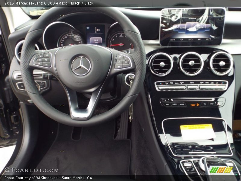 Black / Black 2015 Mercedes-Benz C 300 4Matic