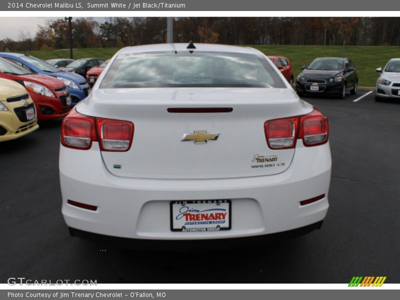 Summit White / Jet Black/Titanium 2014 Chevrolet Malibu LS