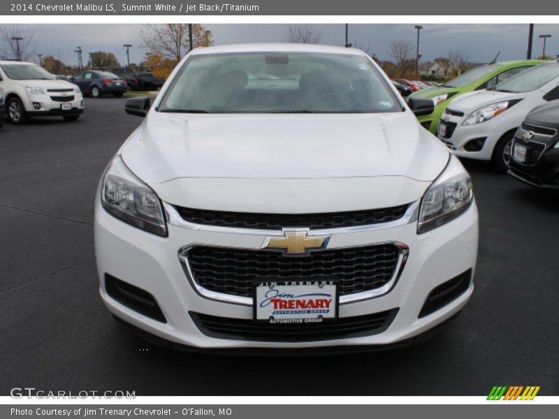 Summit White / Jet Black/Titanium 2014 Chevrolet Malibu LS