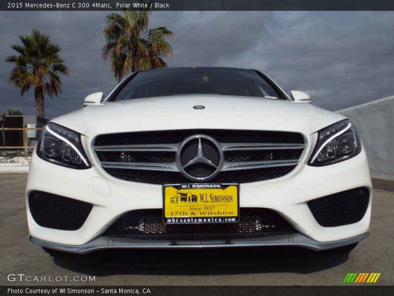 Polar White / Black 2015 Mercedes-Benz C 300 4Matic