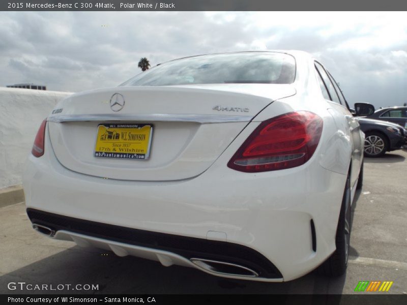 Polar White / Black 2015 Mercedes-Benz C 300 4Matic