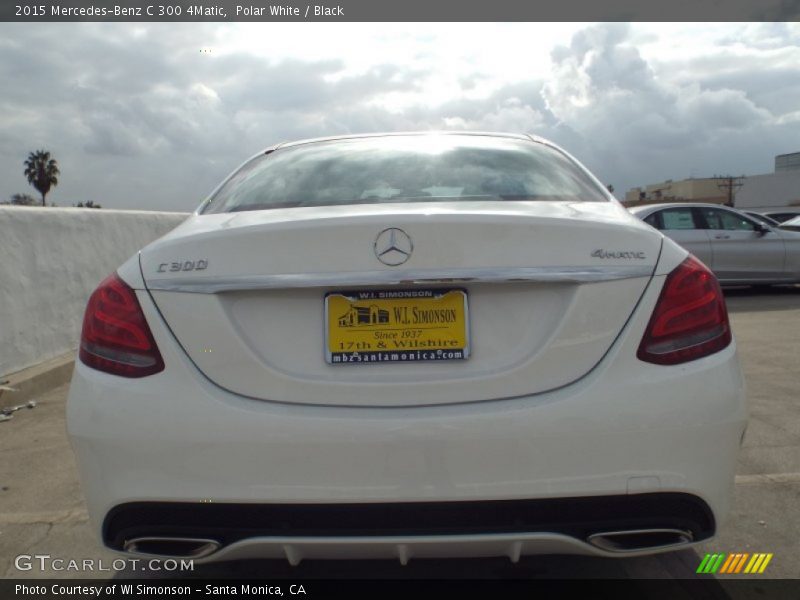 Polar White / Black 2015 Mercedes-Benz C 300 4Matic