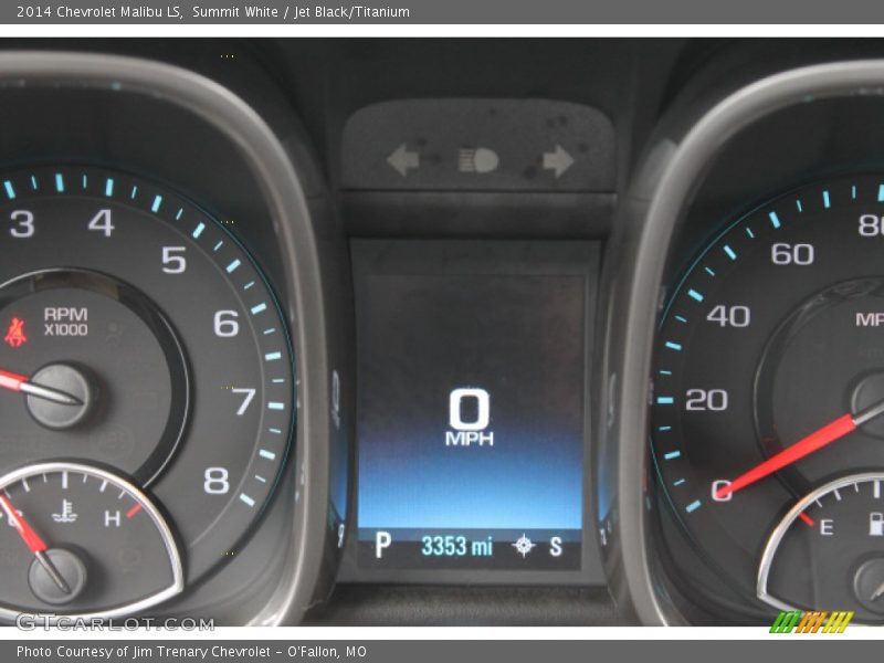Summit White / Jet Black/Titanium 2014 Chevrolet Malibu LS