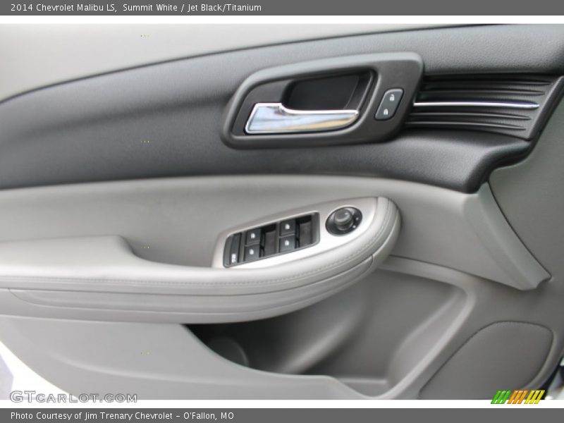 Summit White / Jet Black/Titanium 2014 Chevrolet Malibu LS