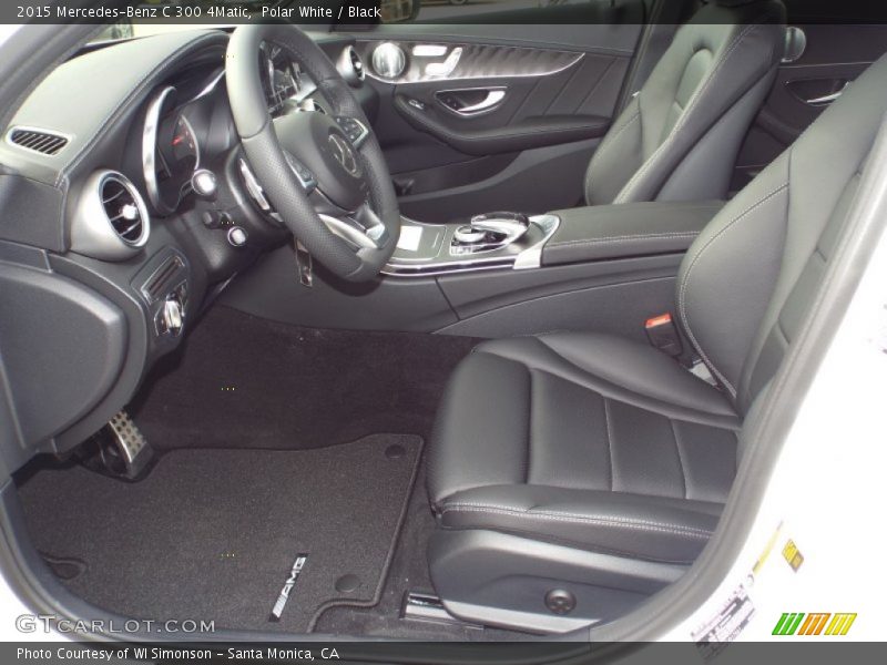 Polar White / Black 2015 Mercedes-Benz C 300 4Matic
