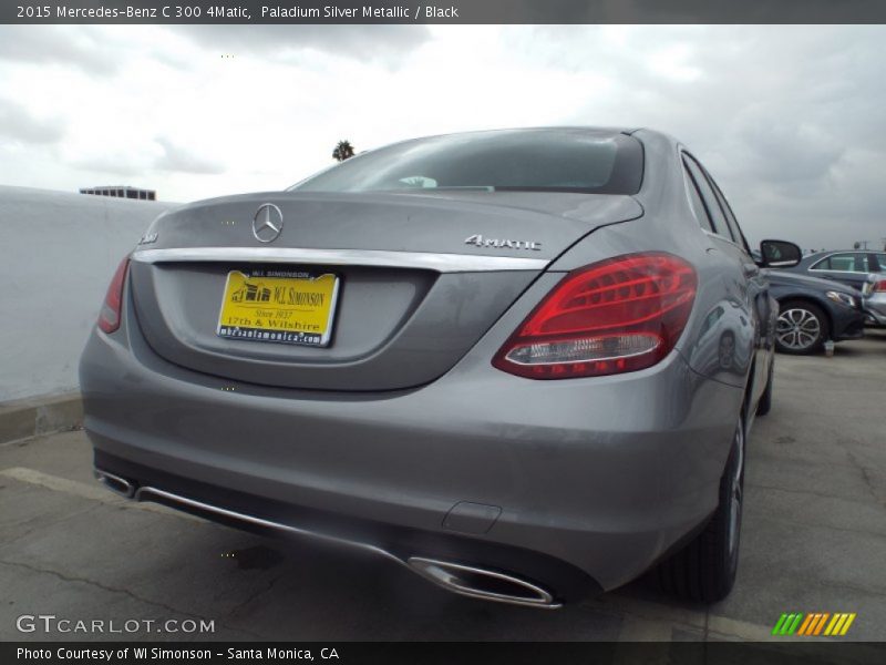 Paladium Silver Metallic / Black 2015 Mercedes-Benz C 300 4Matic