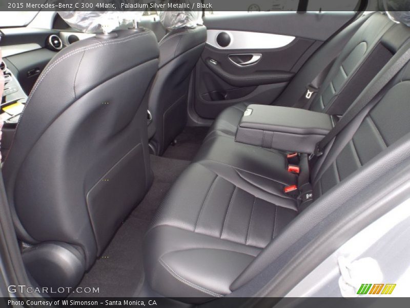 Paladium Silver Metallic / Black 2015 Mercedes-Benz C 300 4Matic