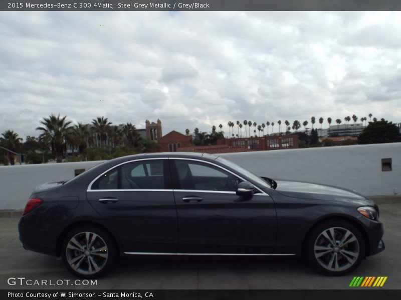 Steel Grey Metallic / Grey/Black 2015 Mercedes-Benz C 300 4Matic