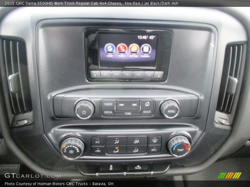 Fire Red / Jet Black/Dark Ash 2015 GMC Sierra 3500HD Work Truck Regular Cab 4x4 Chassis